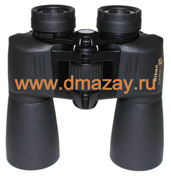 Бинокль призменный широкоугольный влаго-зашишенный с центральной фокусировкой Nikon Action Extreme ATB 10x50 CF угол 6,5 обрезиненный черный # 7245